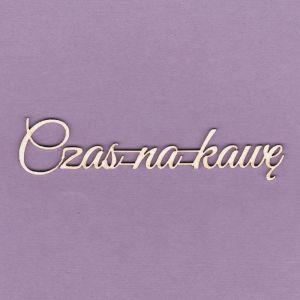 Tekturka Crafty Moly Napis G2 - Czas na kawę